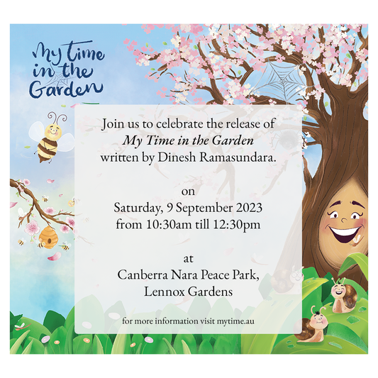 Join us to celebrate the release of My Time in the Garden